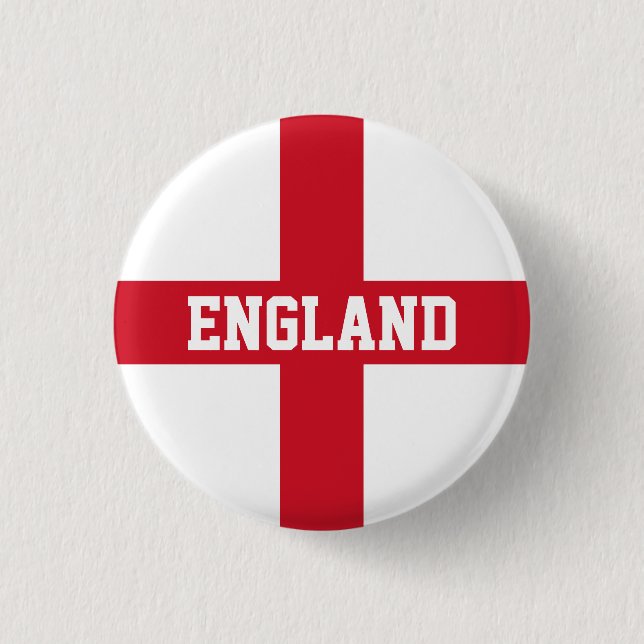 Flag of England 3 Cm Round Badge (Front)