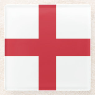 Flag of England Glass Coaster