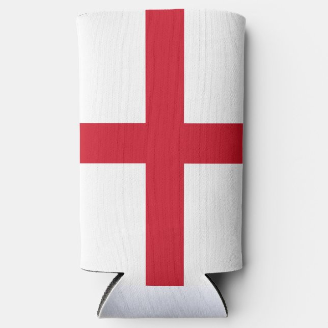 Flag of England Seltzer Can Cooler (Front)