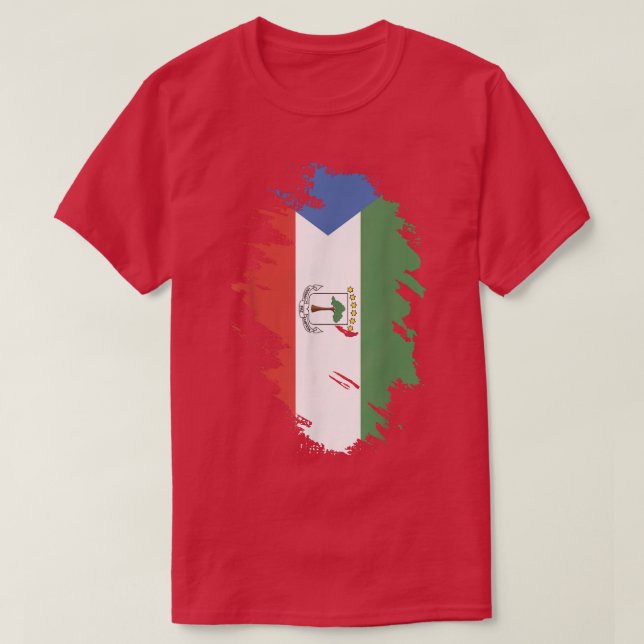 Flag of Equatorial Guinea  Tee Tees T  T  (Design Front)