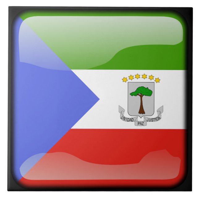 Flag of Equatorial Guinea Tile (Front)
