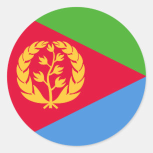 Flag of Eritrea Classic Round Sticker
