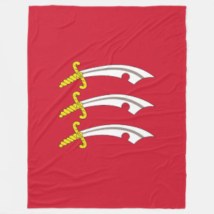 Flag of Essex Fleece Blanket