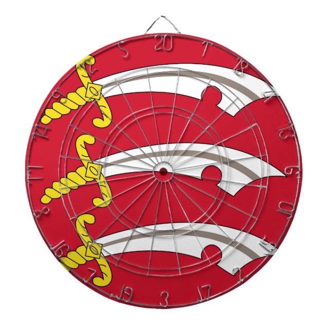 Flag of Essex (UK county) Dartboard (Front)
