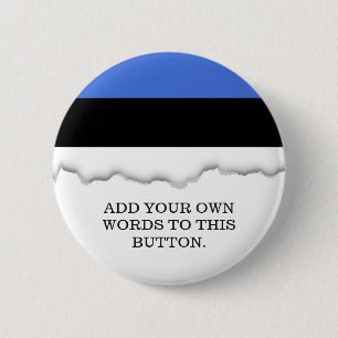 Flag of Estonia 6 Cm Round Badge