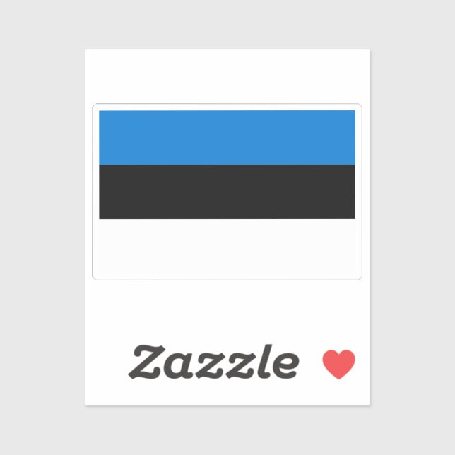 Flag of Estonia custom-cut  (Sheet)