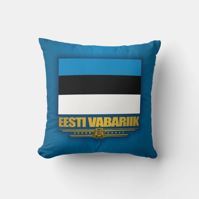 Flag of Estonia (Eesti Lipp) Cushion (Front)