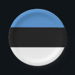 Flag of Estonia Paper Plates<br><div class="desc">Flag of Estonia Paper Plates</div>