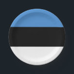 Flag of Estonia Paper Plates<br><div class="desc">Flag of Estonia Paper Plates</div>
