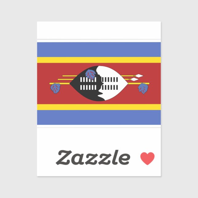 Flag of Eswatini Sticker (Sheet)