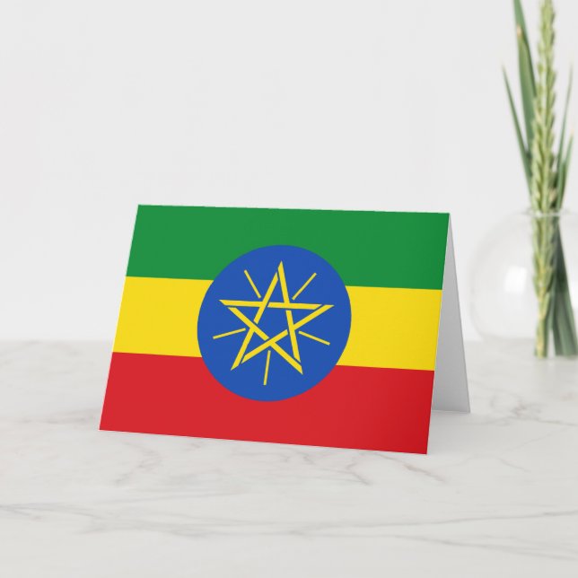 Flag of Ethiopia Card (Front)