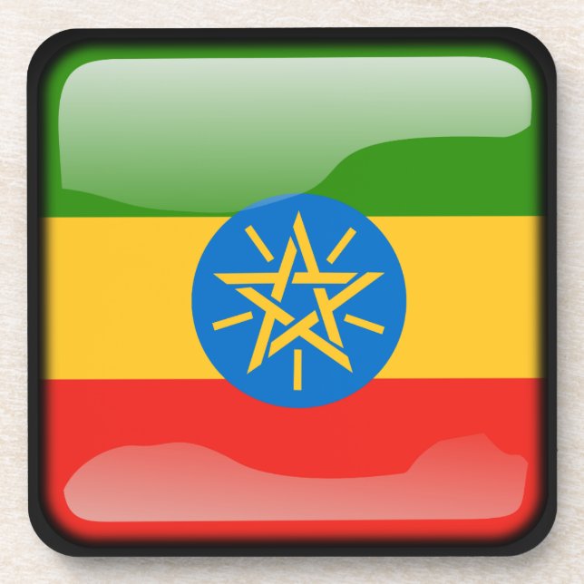 Flag of Ethiopia Coaster (Front)