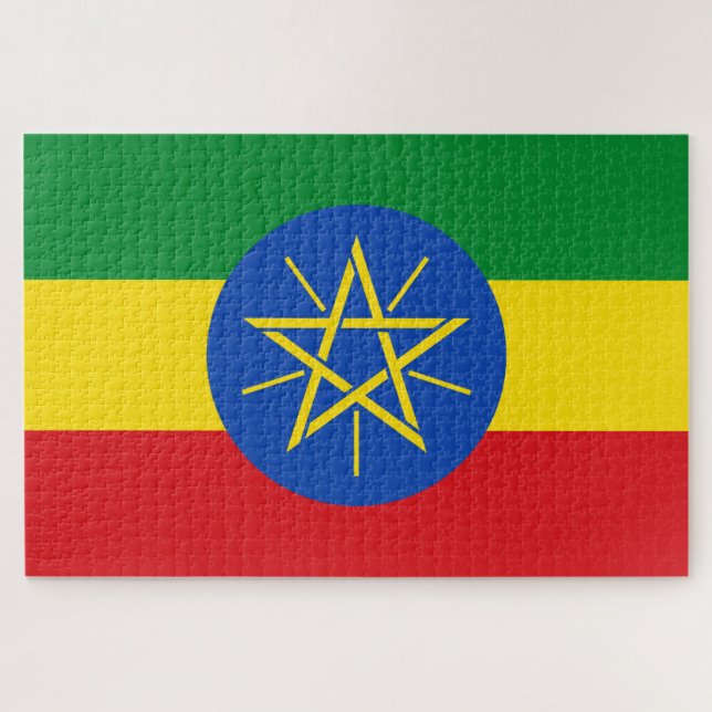 Flag of Ethiopia Jigsaw Puzzle (Horizontal)
