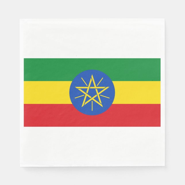Flag of Ethiopia Napkin (Front)