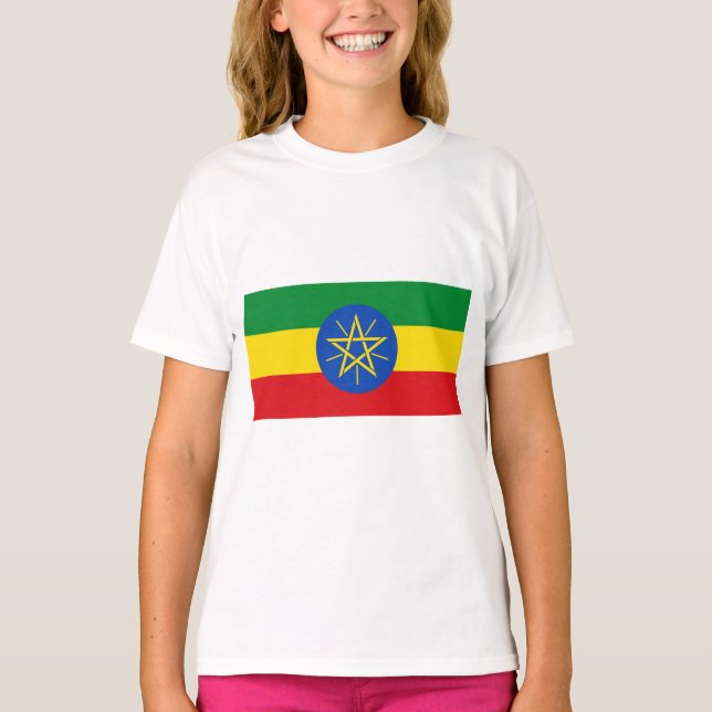 Flag of Ethiopia T-Shirt (Front)