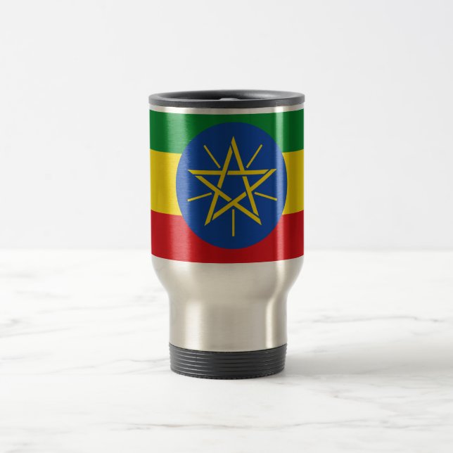 Flag of Ethiopia Travel/Commuter Mug (Center)