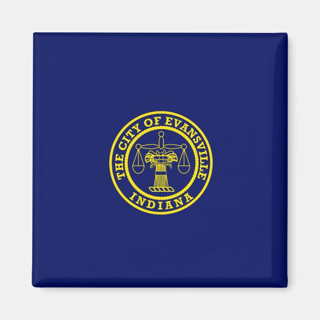 Flag of Evansville (Indiana) Magnet (Front)