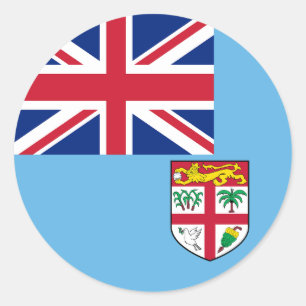 Flag of Fiji Classic Round Sticker