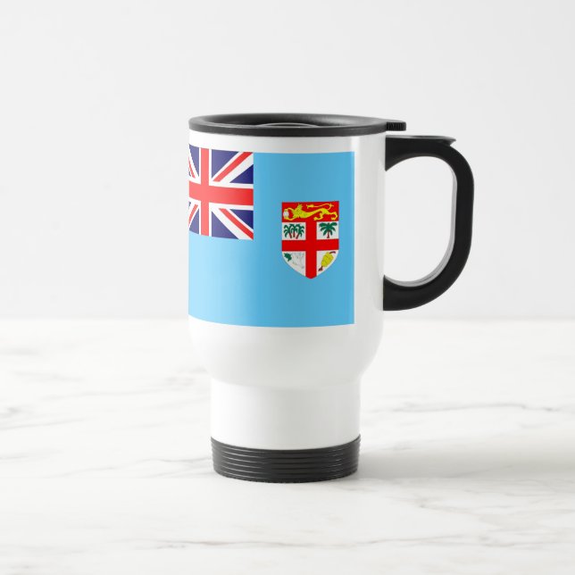 Flag of Fiji Island Travel Mug (Right)