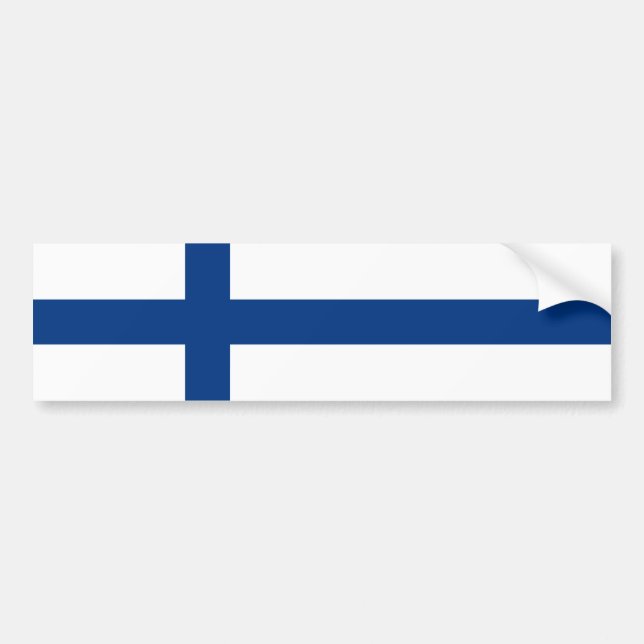 Flag of Finland Bumper Sticker (Front)