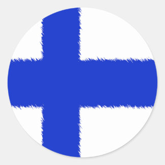 Flag of Finland Classic Round Sticker