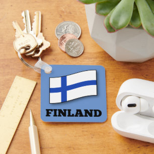 Flag of Finland custom design Key Ring