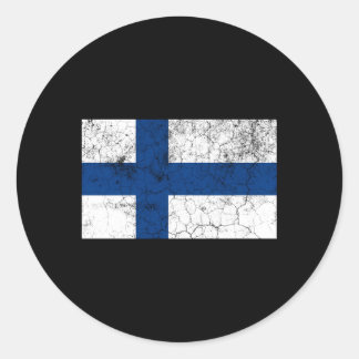 Flag Of Finland Finnish Flag Classic Round Sticker