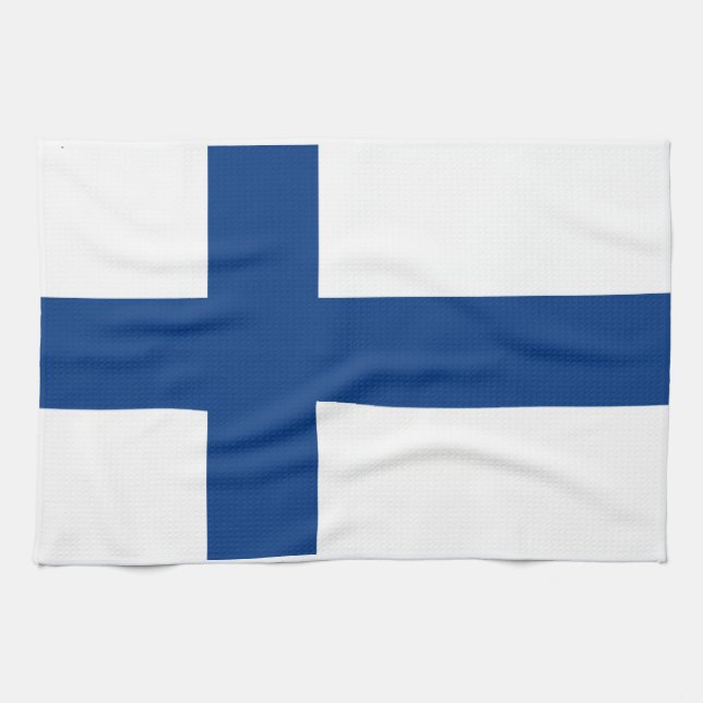 Flag of Finland Kitchen Towel (Horizontal)