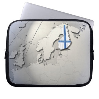 Flag of Finland Laptop Sleeve