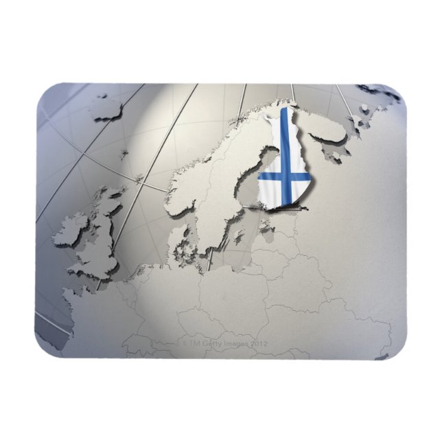 Flag of Finland Magnet (Horizontal)