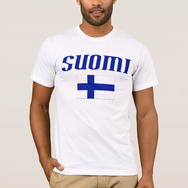 Flag of Finland T-Shirt (Front)