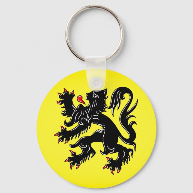 Flag of Flanders Key Ring (Front)