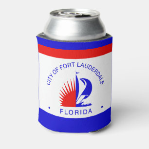 Flag of Fort Lauderdale, Florida Can Cooler