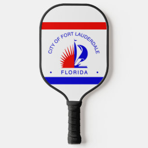 Flag of Fort Lauderdale, Florida Pickleball Paddle