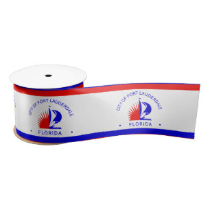 Flag of Fort Lauderdale, Florida Satin Ribbon