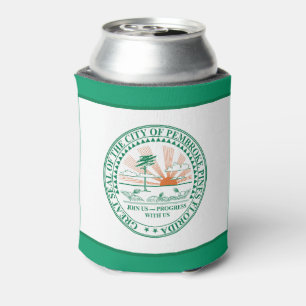 Flag of Fort Pembroke Pines, Florida Can Cooler