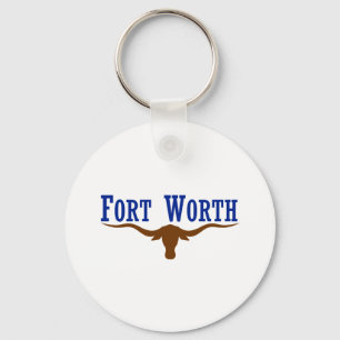 Flag of Fort Worth Texas Key Ring