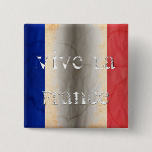 Flag of France 15 Cm Square Badge