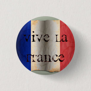 Flag of France 3 Cm Round Badge