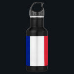 Flag of France 532 Ml Water Bottle<br><div class="desc">Flag of France -  Tricolour of blue,  white,  and red.</div>