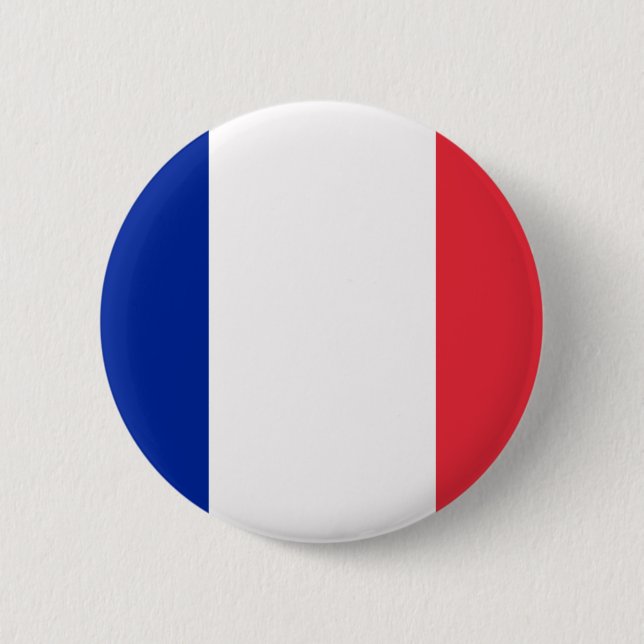 Flag of France 6 Cm Round Badge (Front)