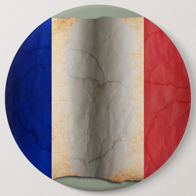 Flag of France 6 Cm Round Badge (Front)