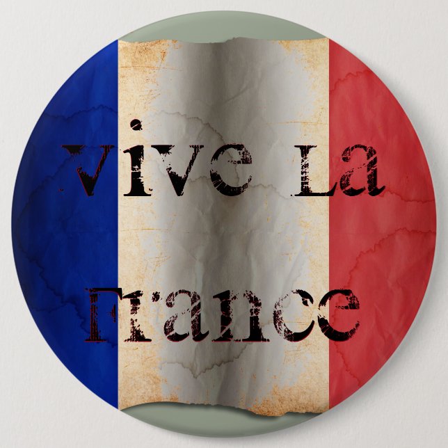 Flag of France 6 Cm Round Badge (Front)