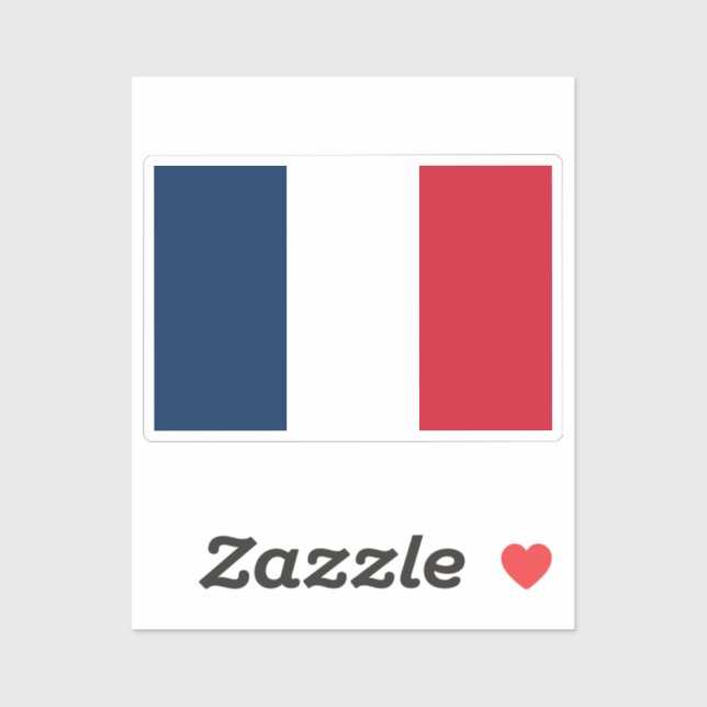 Flag of France custom-cut  (Sheet)