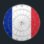 Flag of France Dartboard<br><div class="desc">Flag of France -  Tricolour of blue,  white,  and red.</div>