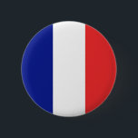 Flag of France French Tricolore 6 Cm Round Badge<br><div class="desc">The flag of France or Drapeau de la France is a tricolour flag featuring three vertical bands coloured blue, white, and red. It is known as the French Tricolour or simply the Tricolour or Tricolor. Early in the French Revolution, the Paris militia, which played a prominent role in the storming...</div>