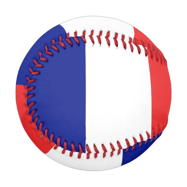 Flag of France French Tricolore Baseball (Front Left)
