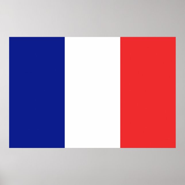 Flag of France French Tricolore large Poster (Front)