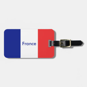 Flag of France French Tricolore Luggage Tag