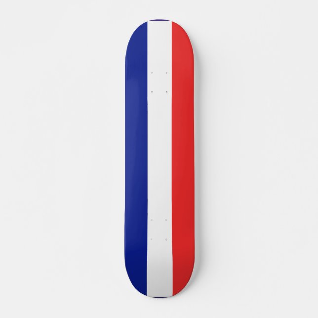 Flag of France French Tricolore Skateboard (Front)